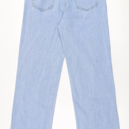 SheIn Womens Blue  Cotton Mom Jeans Size XS L30 in Regular Zip