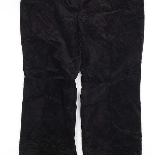 Hirsch Womens Brown  Cotton Trousers  Size 16 L30 in Regular Zip