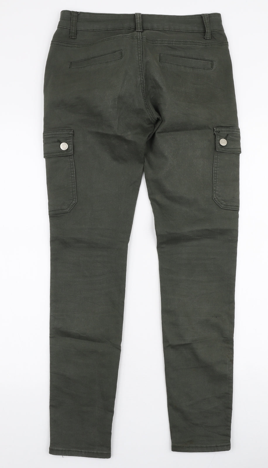 Miss RJ Womens Green  Cotton Skinny Jeans Size 8 L30 in Slim Zip