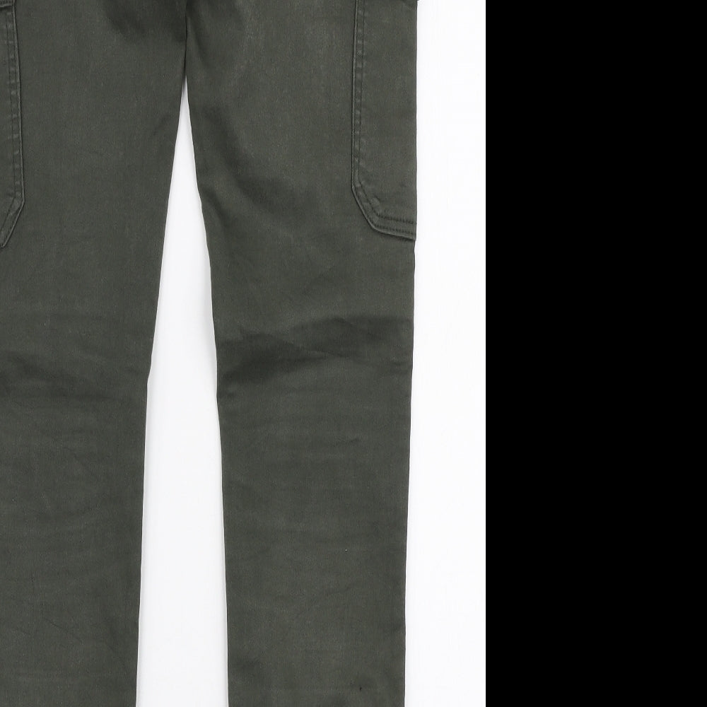 Miss RJ Womens Green  Cotton Skinny Jeans Size 8 L30 in Slim Zip