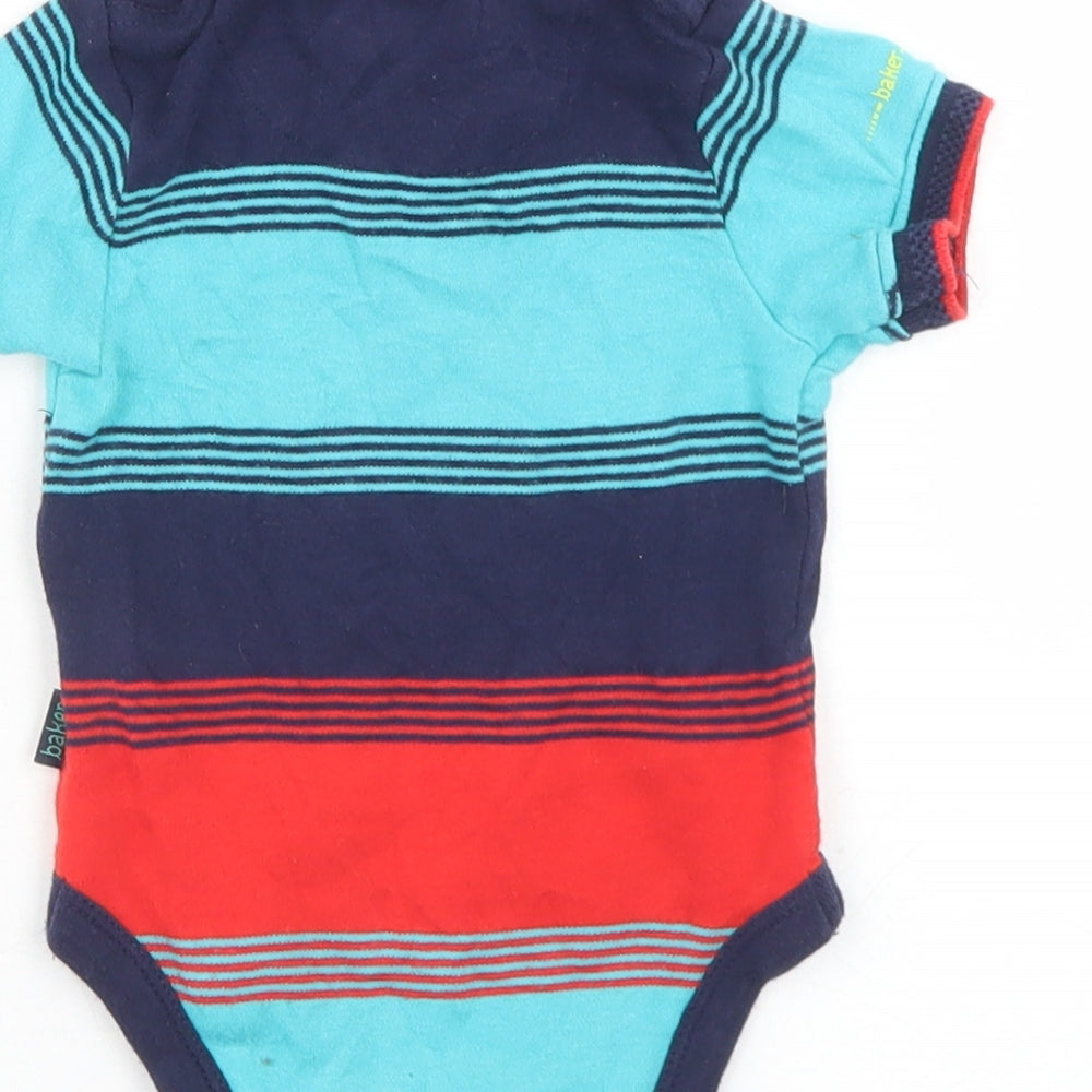 Ted Baker Boys Multicoloured Striped Cotton Babygrow One-Piece Size 3-6 Months  Snap