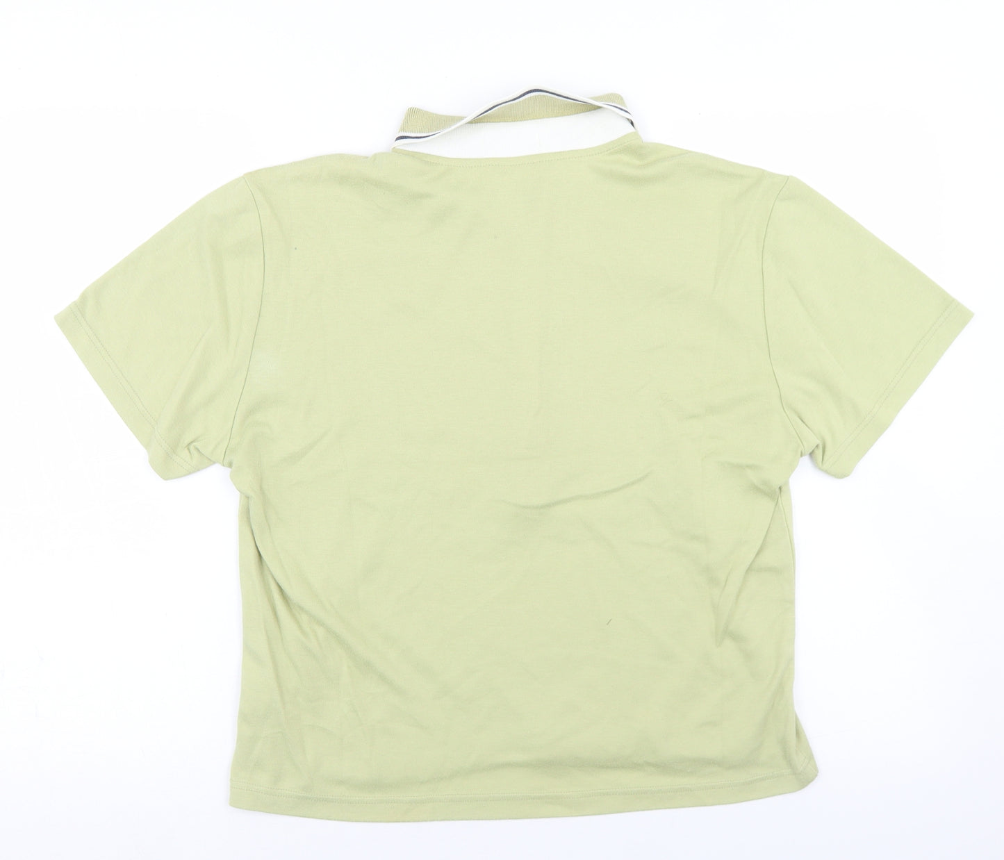 Cinch Womens Green  Polyester Basic Polo Size 12 Collared