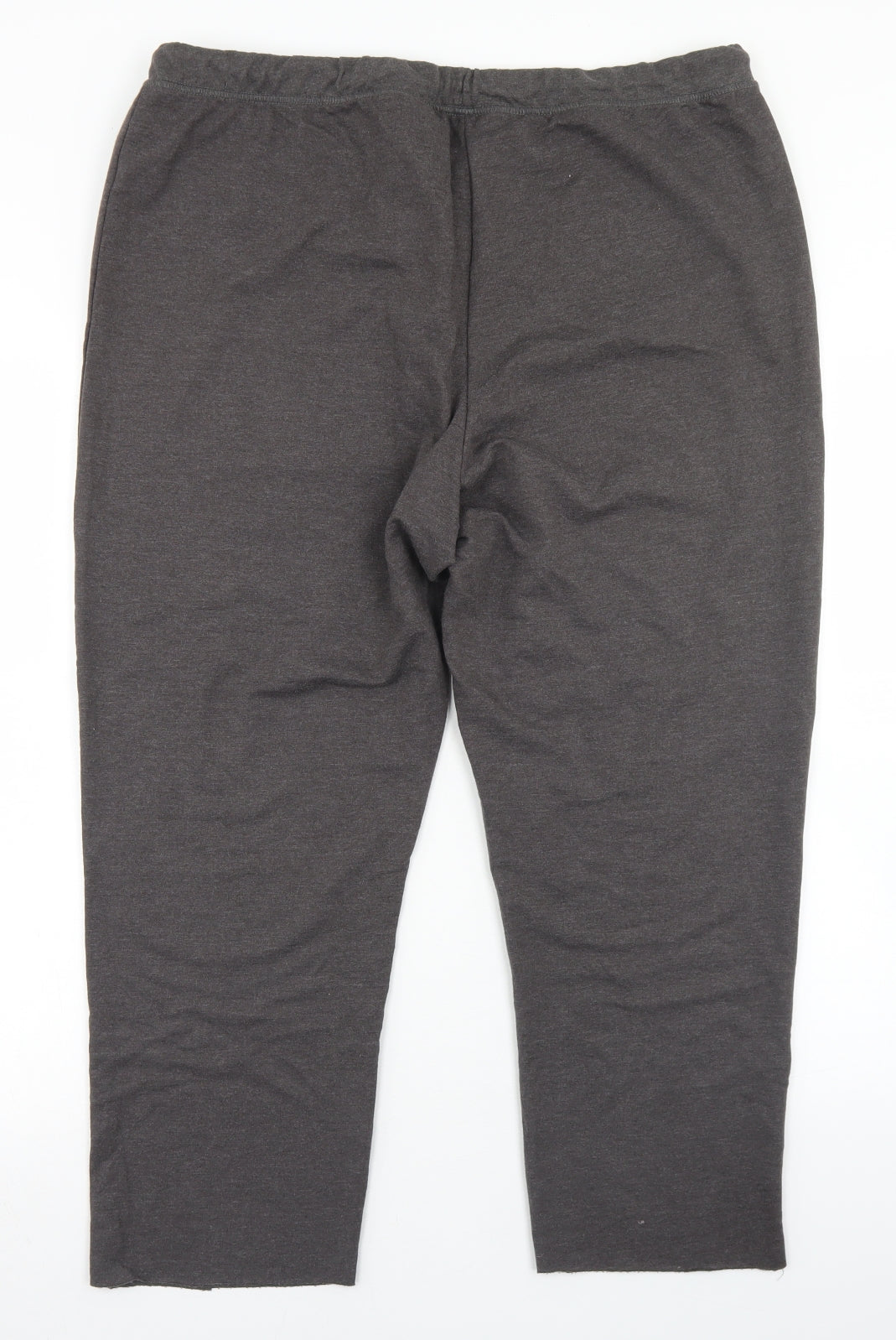 George Womens Grey  Cotton Jogger Trousers Size 16 L23 in Regular Drawstring - Short Leg