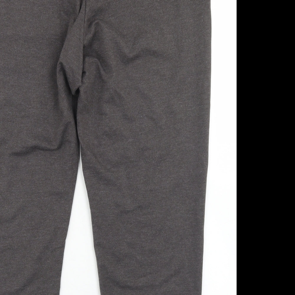George Womens Grey  Cotton Jogger Trousers Size 16 L23 in Regular Drawstring - Short Leg