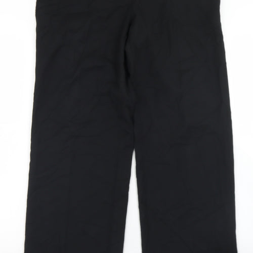 NEXT Womens Black  Polyester Dress Pants Trousers Size 12 L29 in Regular Hook & Eye