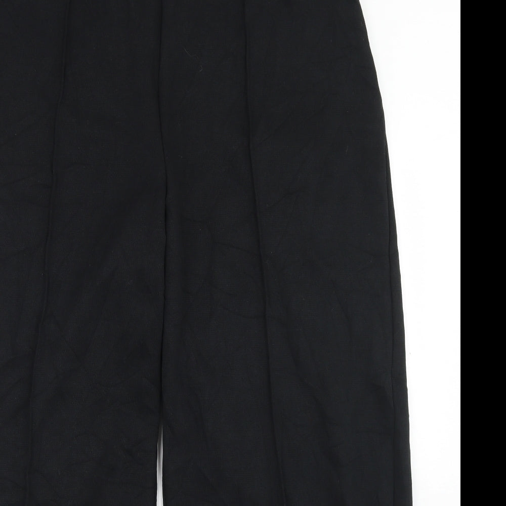 Marks and Spencer Womens Black  Polyester Trousers  Size 20 L26 in Regular
