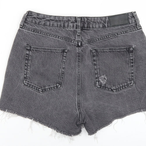 BDG Womens Grey  Cotton Hot Pants Shorts Size 28 in L3 in Regular Button