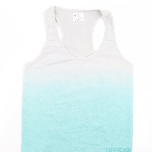 Boohoo Womens Grey  Polyamide Basic Tank Size M Round Neck