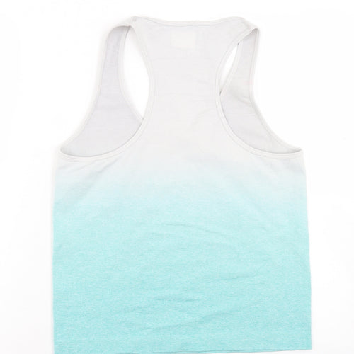 Boohoo Womens Grey  Polyamide Basic Tank Size M Round Neck