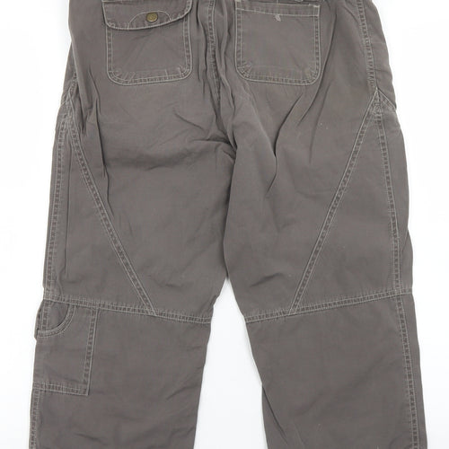 Joe Browns Womens Brown  Polyester Cargo Shorts Size 10 L19 in Regular Snap