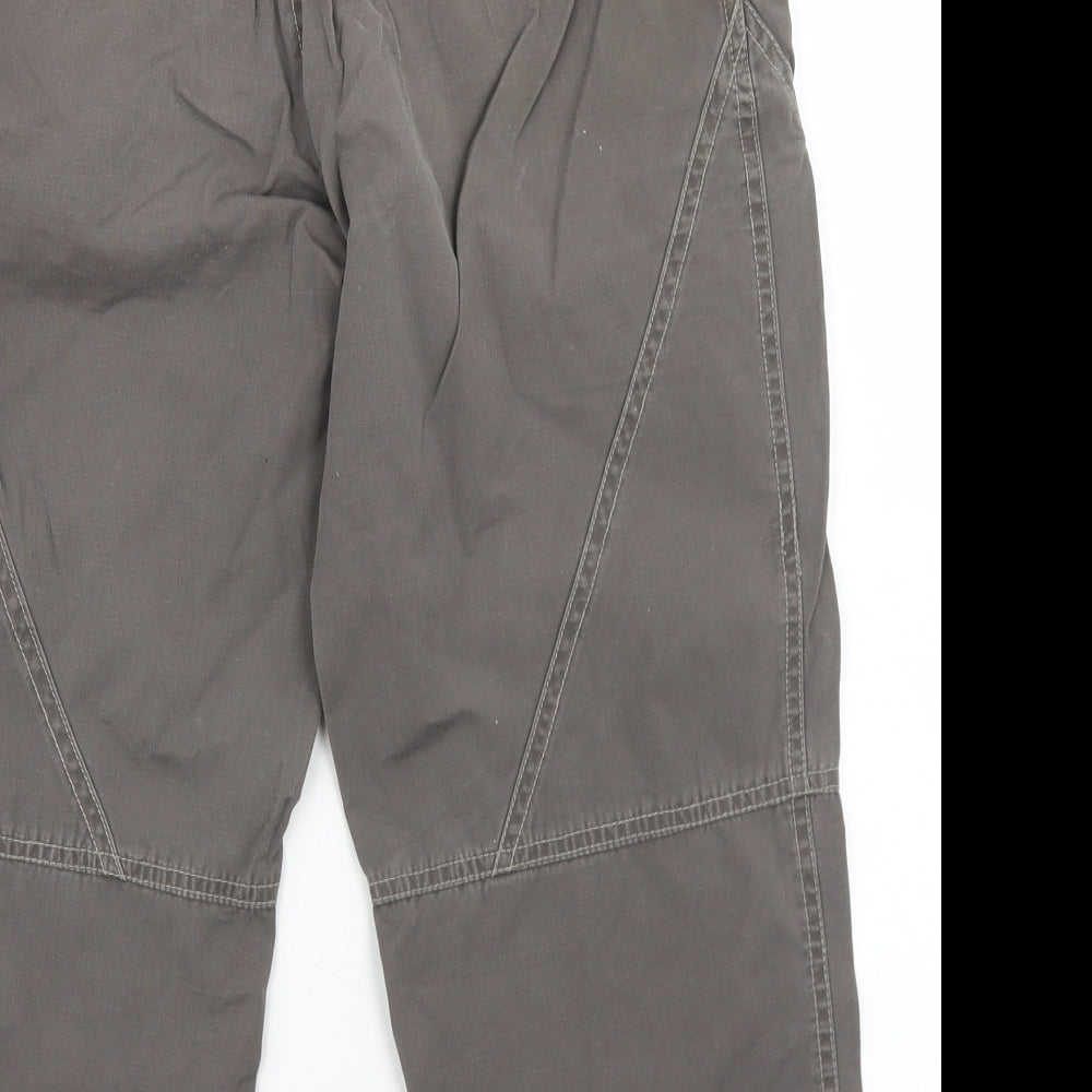 Joe Browns Womens Brown  Polyester Cargo Shorts Size 10 L19 in Regular Snap