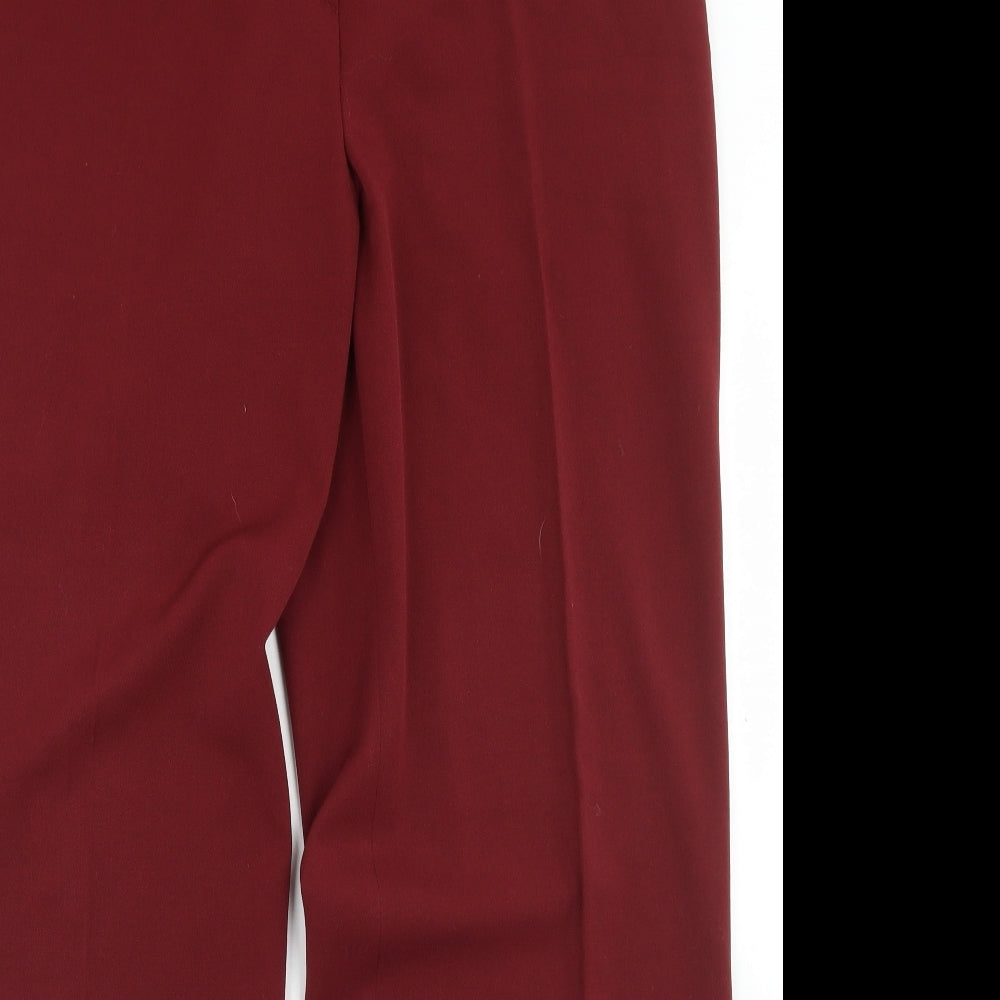 Avalon Womens Red  Polyester Dress Pants Trousers Size 18 L32 in Regular Hook & Eye