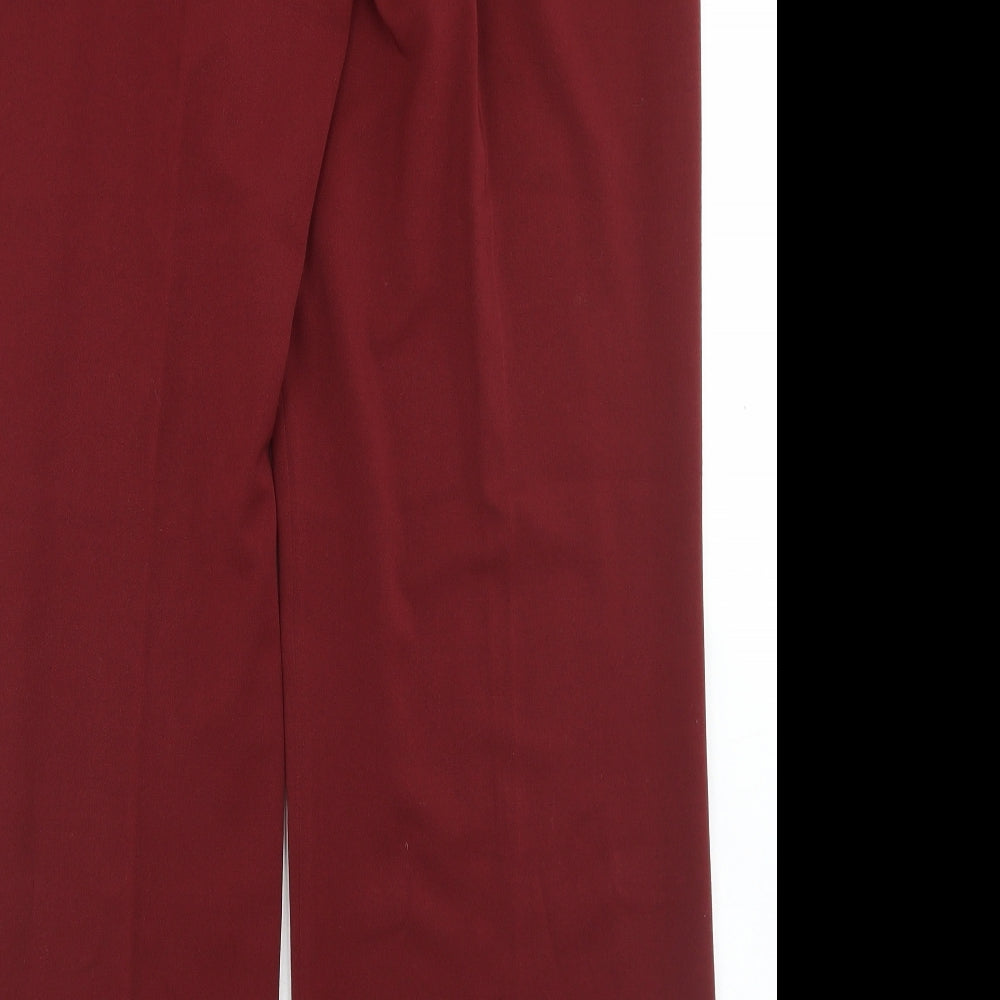 Avalon Womens Red  Polyester Dress Pants Trousers Size 18 L32 in Regular Hook & Eye