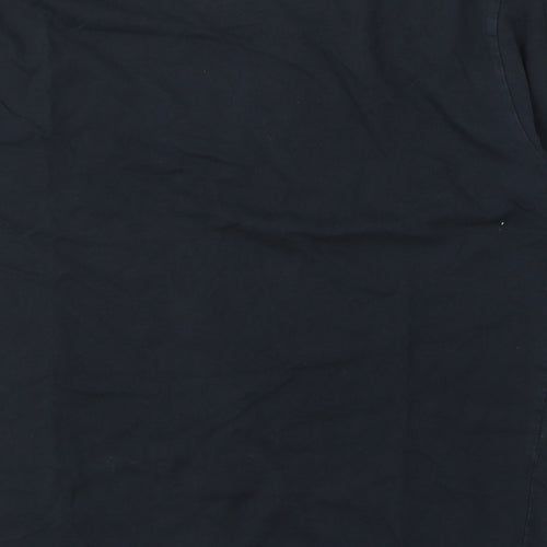 French Connection Mens Black  Cotton  T-Shirt Size M Round Neck