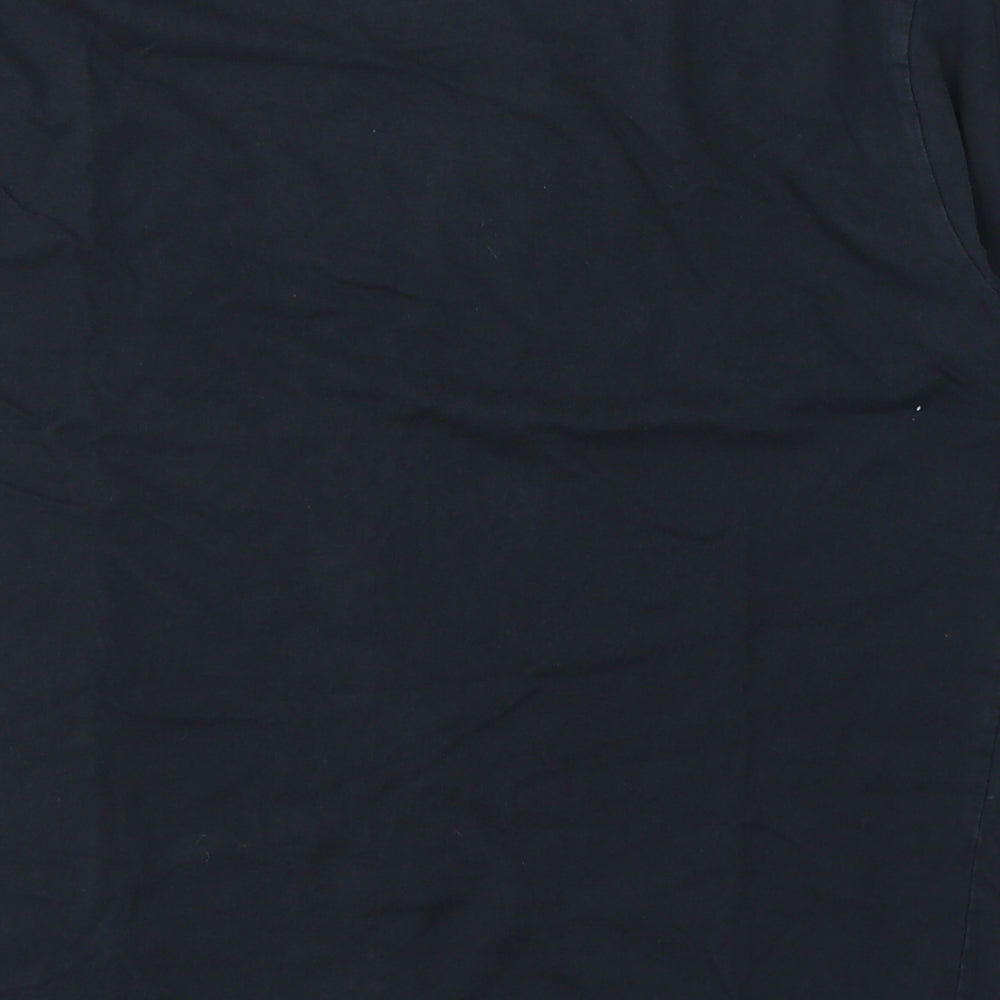 French Connection Mens Black  Cotton  T-Shirt Size M Round Neck