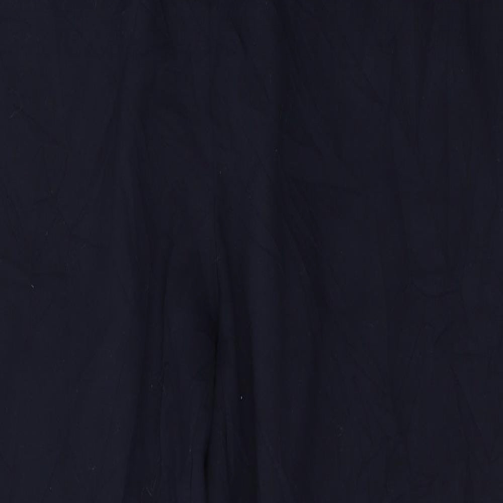 Marks and Spencer Womens Blue  Polyester Trousers  Size 20 L29 in Regular Button