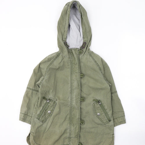 NEXT Girls Green   Track Jacket Coat Size 6 Years  Zip