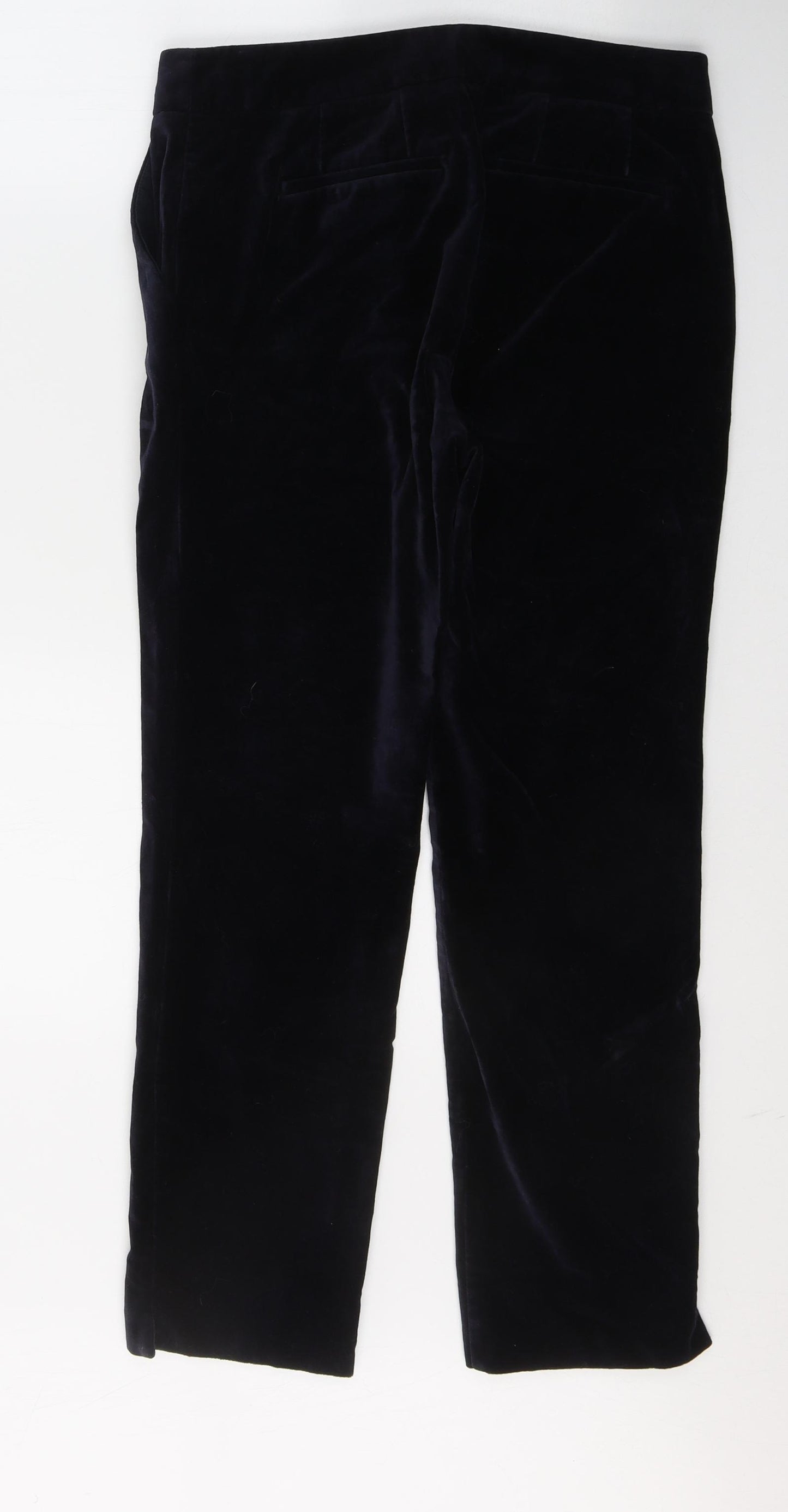 Boden Womens Purple  Cotton Cropped Trousers Size 10 L26 in Regular Button