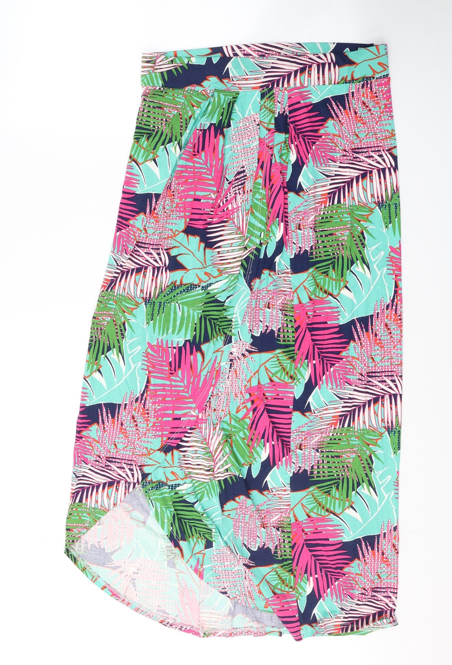 George Womens Multicoloured Floral Viscose Swing Skirt Size 12