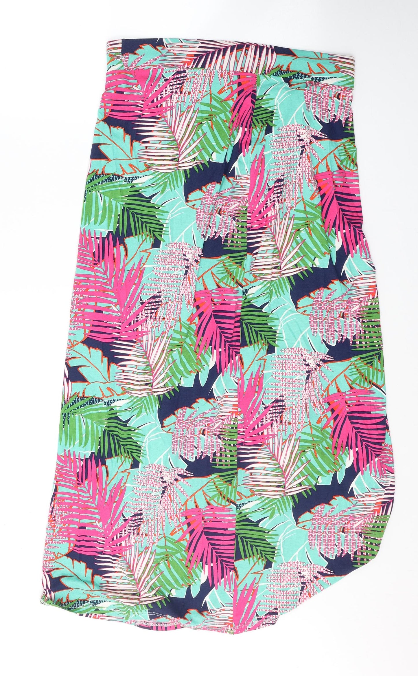 George Womens Multicoloured Floral Viscose Swing Skirt Size 12