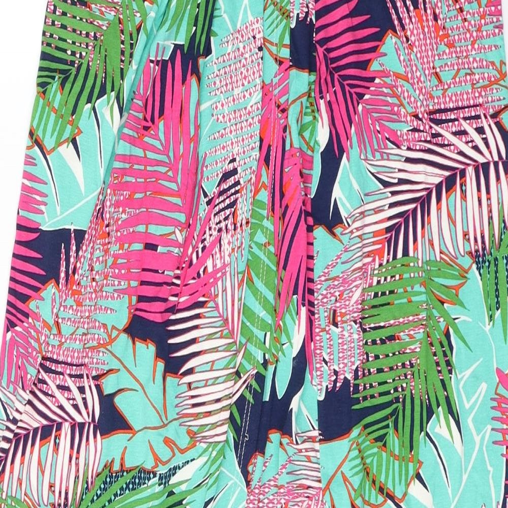 George Womens Multicoloured Floral Viscose Swing Skirt Size 12