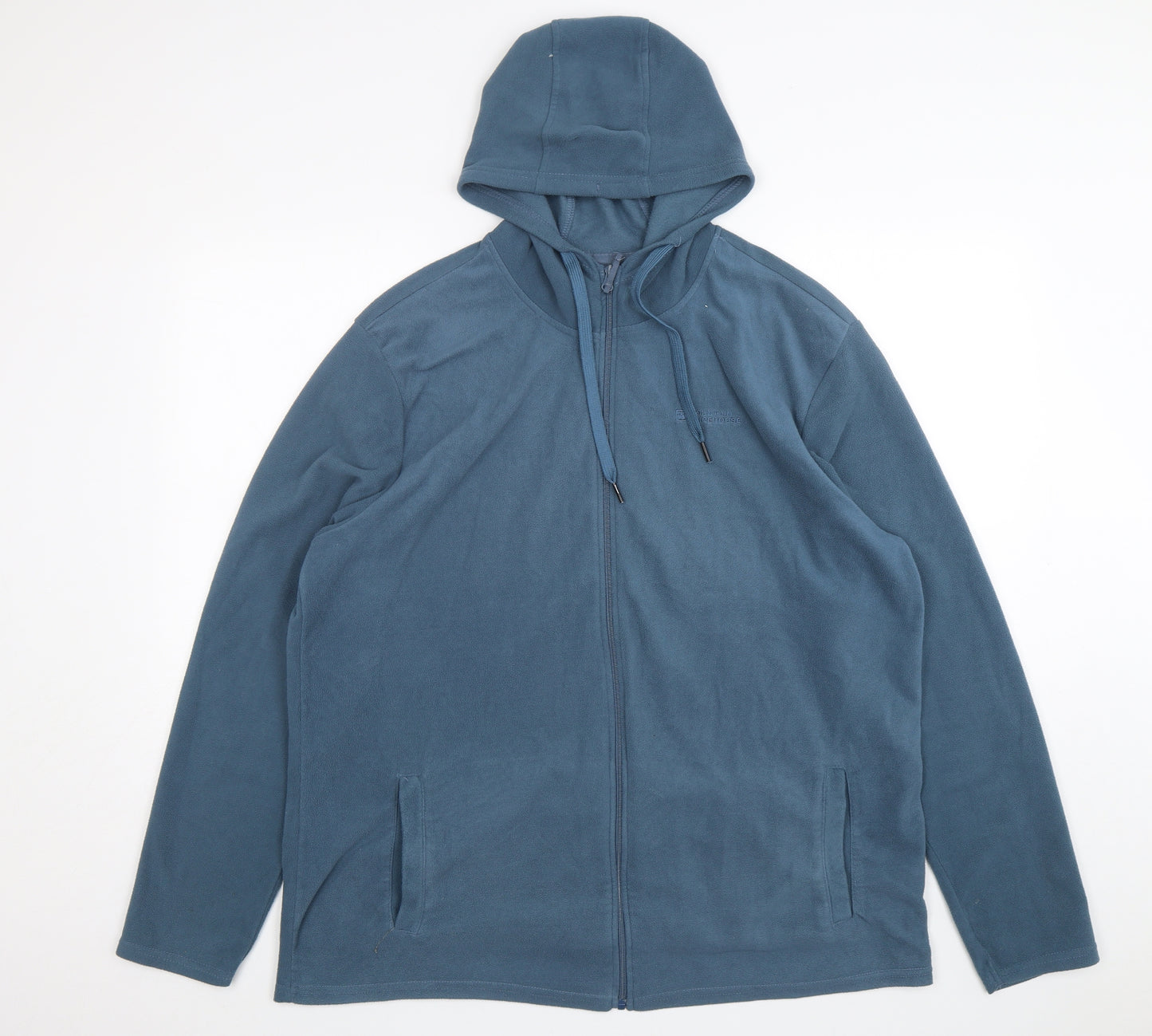 Mountain Warehouse Mens Green  Polyester Full Zip Hoodie Size XL