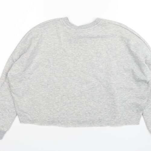 Primark Womens Green  Polyester Pullover Sweatshirt Size 6  Pullover - Cropped