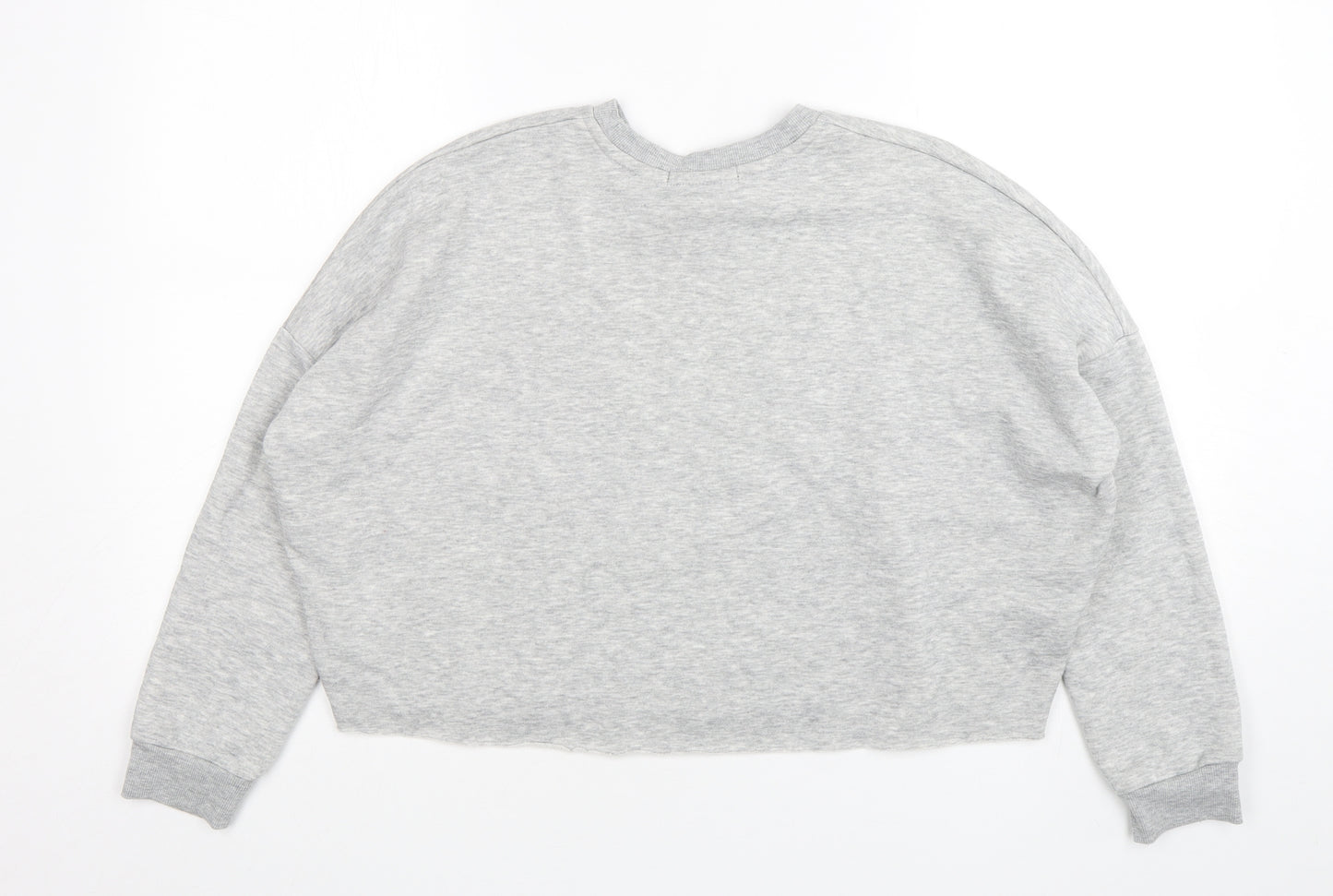Primark Womens Green  Polyester Pullover Sweatshirt Size 6  Pullover - Cropped