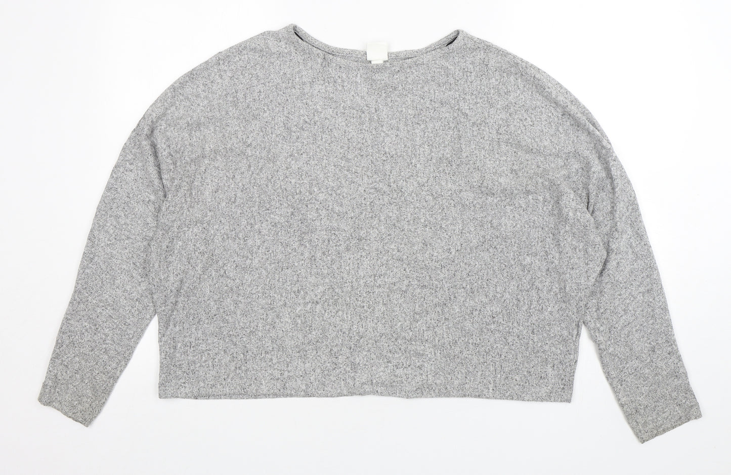 H&M Womens Grey  Polyester Pullover Sweatshirt Size M  Pullover