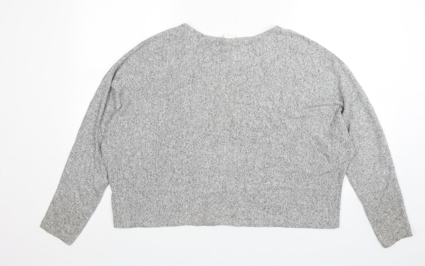 H&M Womens Grey  Polyester Pullover Sweatshirt Size M  Pullover