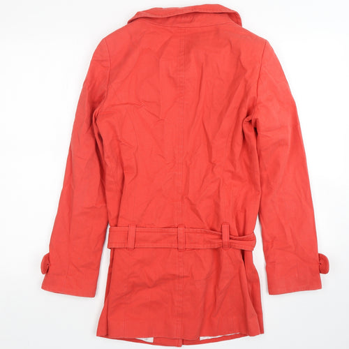 River Island  Womens Pink   Overcoat Coat Size 8  Button