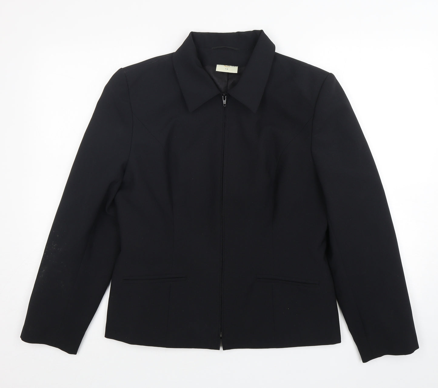 Etam Womens Black   Jacket  Size 14  Zip