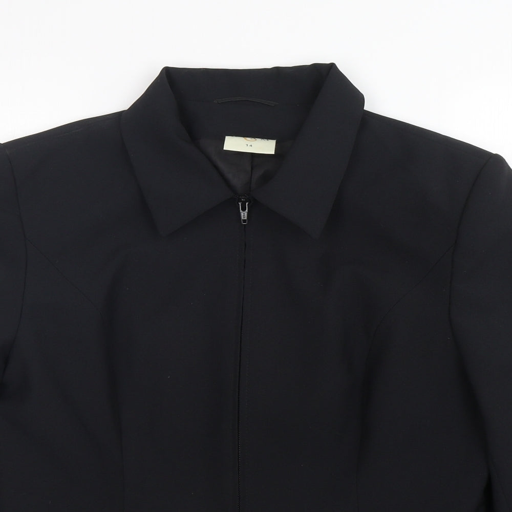 Etam Womens Black   Jacket  Size 14  Zip