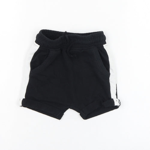 George Boys Black  Cotton Cropped Trousers Size 18-24 Months  Pullover