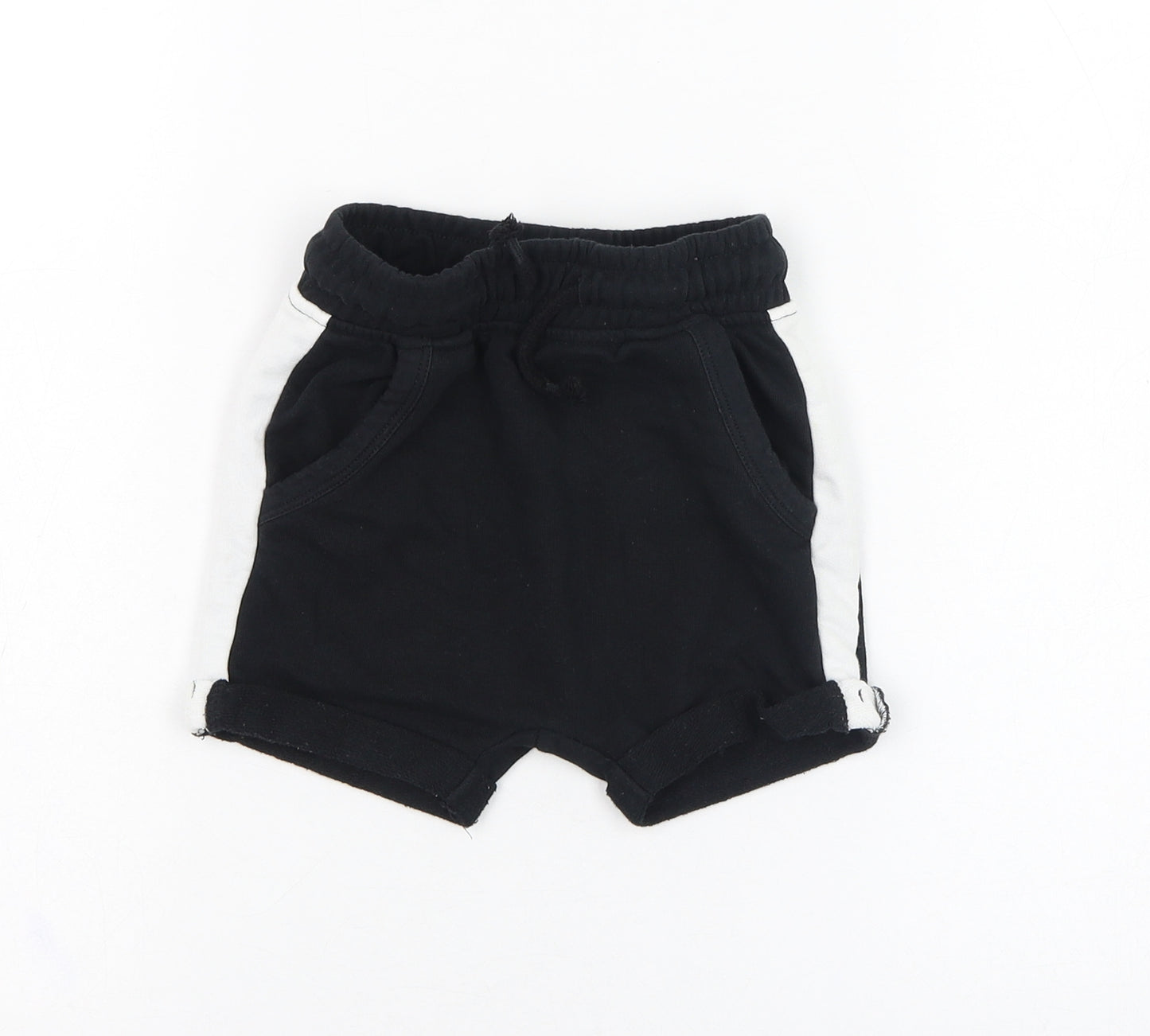 George Boys Black  Cotton Cropped Trousers Size 18-24 Months  Pullover