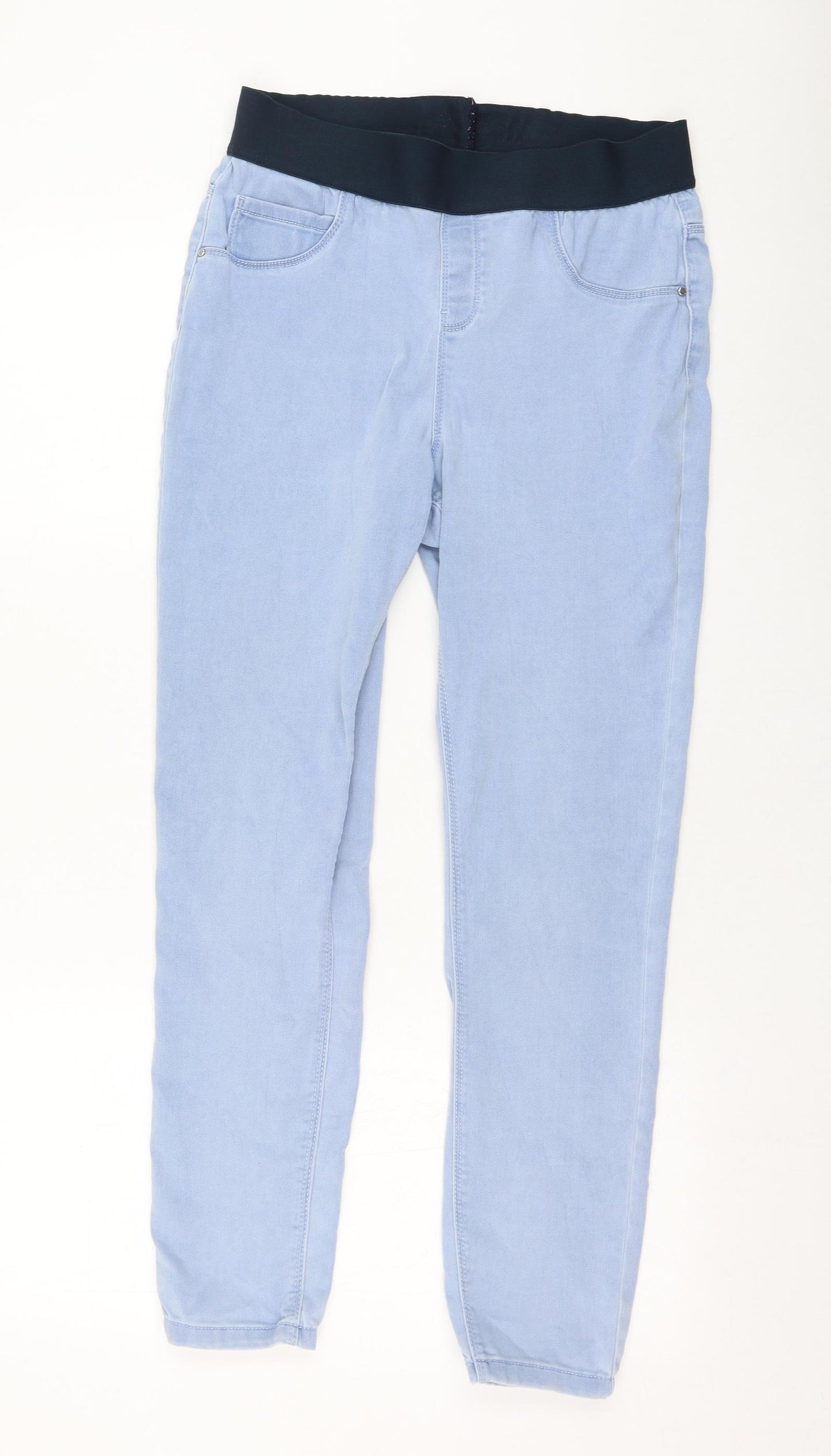 George Womens Blue  Cotton Jegging Leggings Size 12 L26 in
