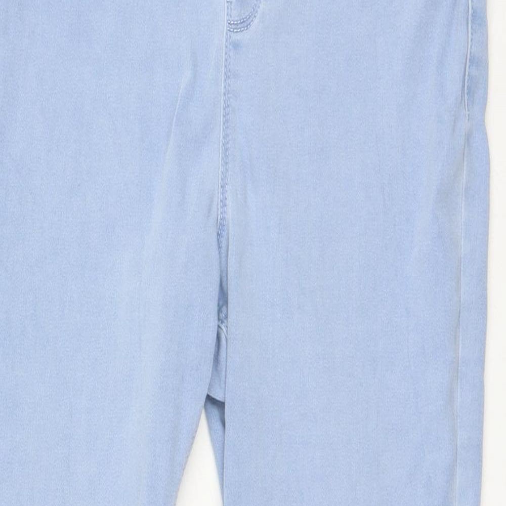 George Womens Blue  Cotton Jegging Leggings Size 12 L26 in