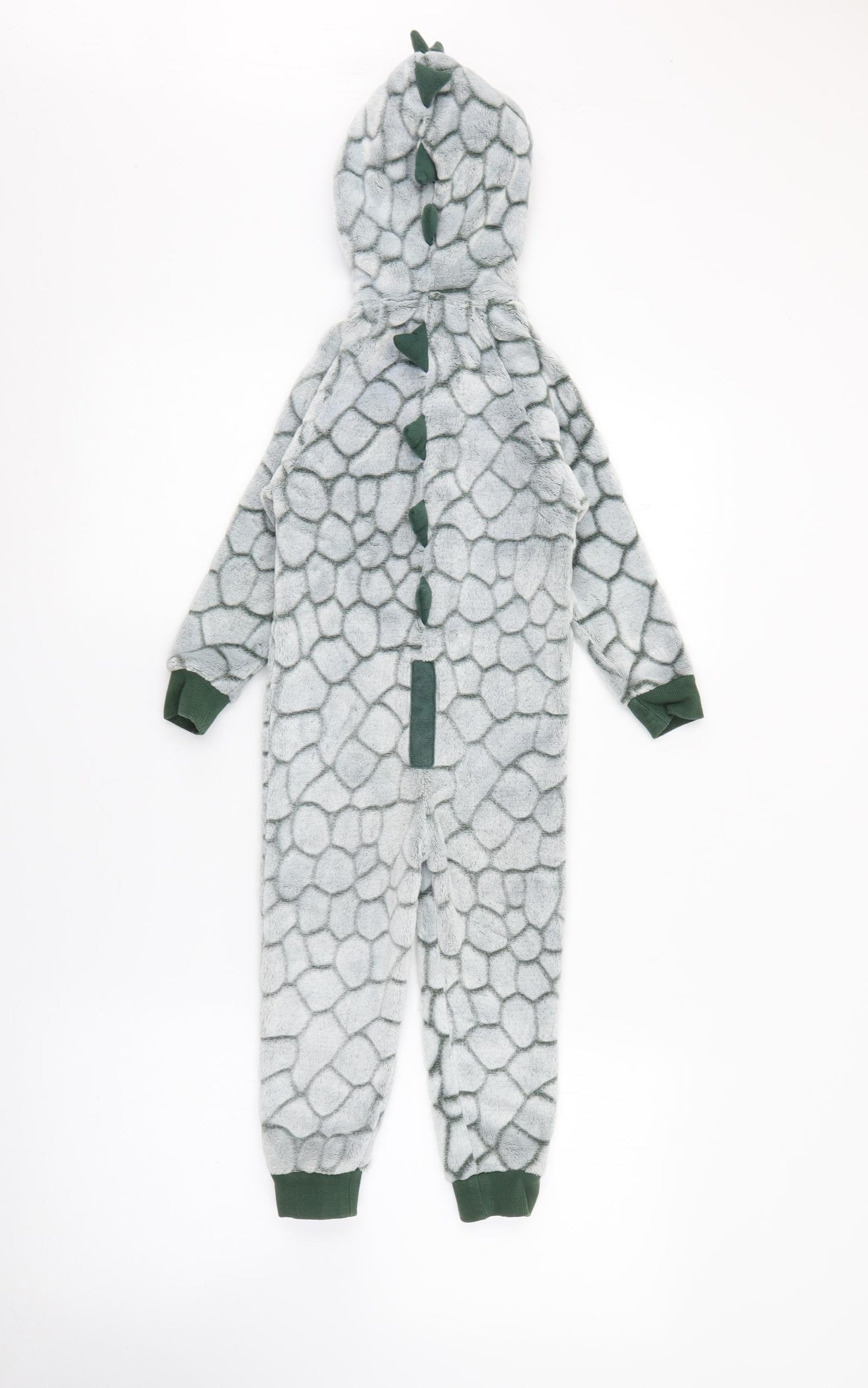 Matalan Boys Green Geometric Polyester  One Piece Size 2-3 Years  Zip - Dinosaur