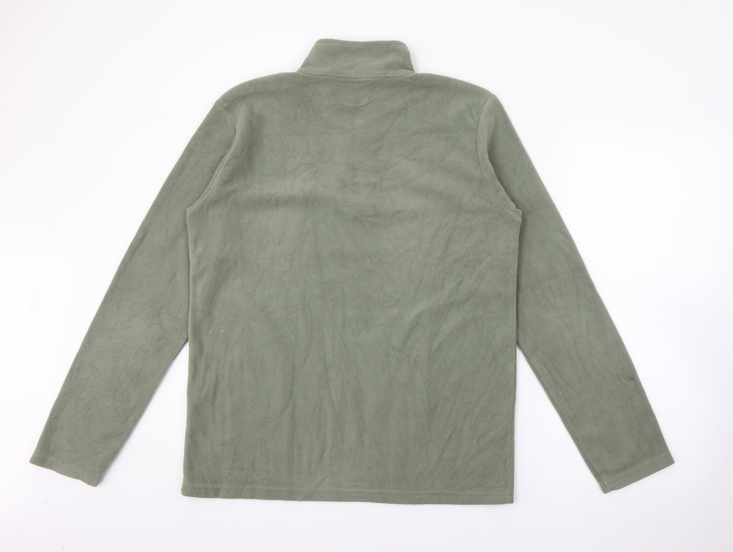 Mountain Warehouse Mens Green High Neck  Polyester Pullover Jumper Size S