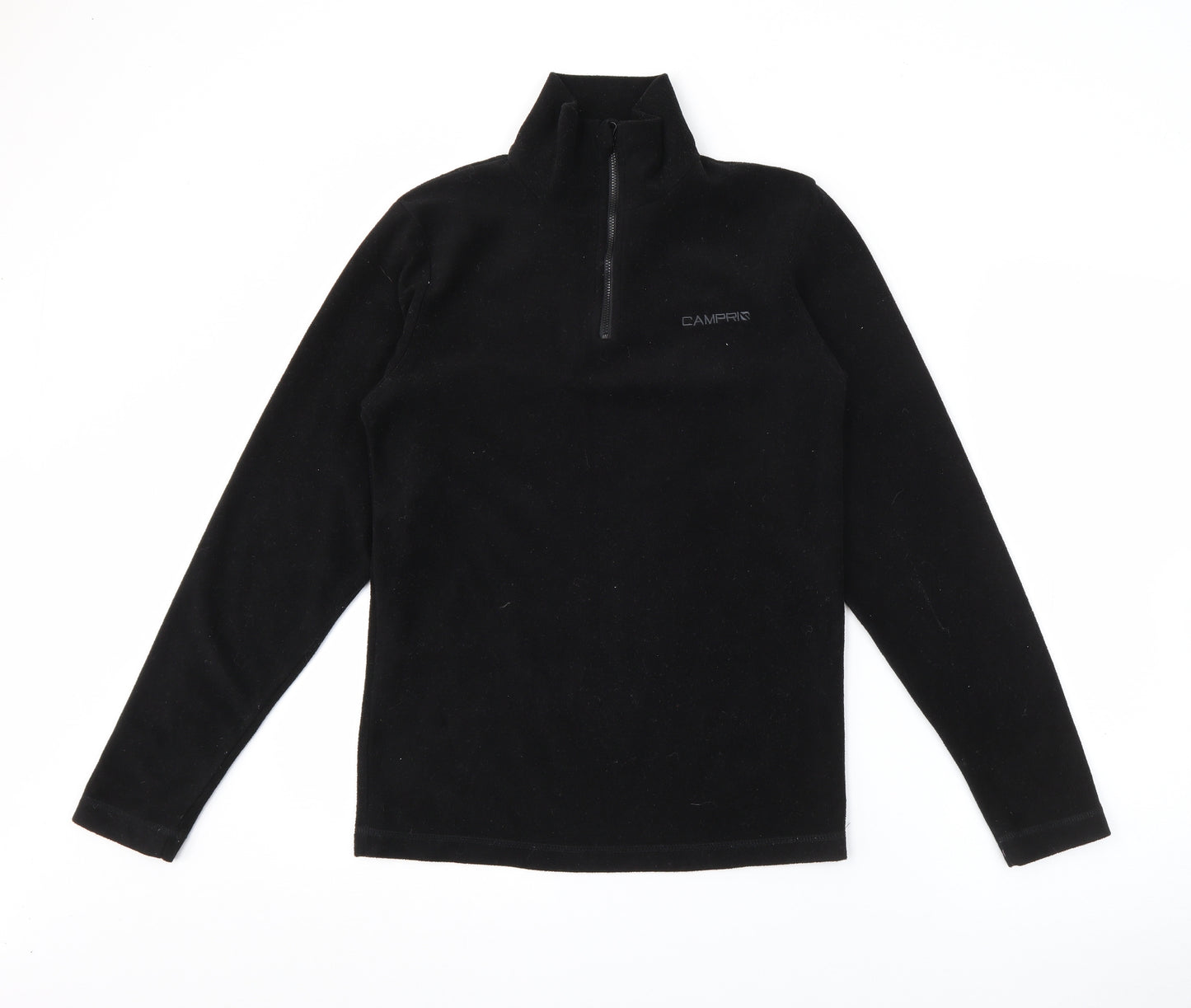 Campris Boys Black High Neck  Polyester Pullover Jumper Size 13 Years