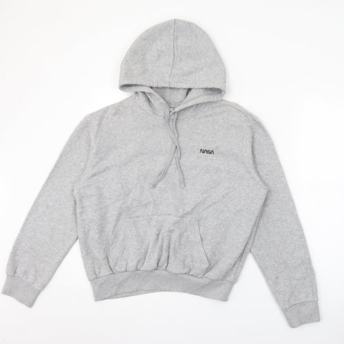 H&M Womens Grey  Cotton Pullover Hoodie Size S   - NASA