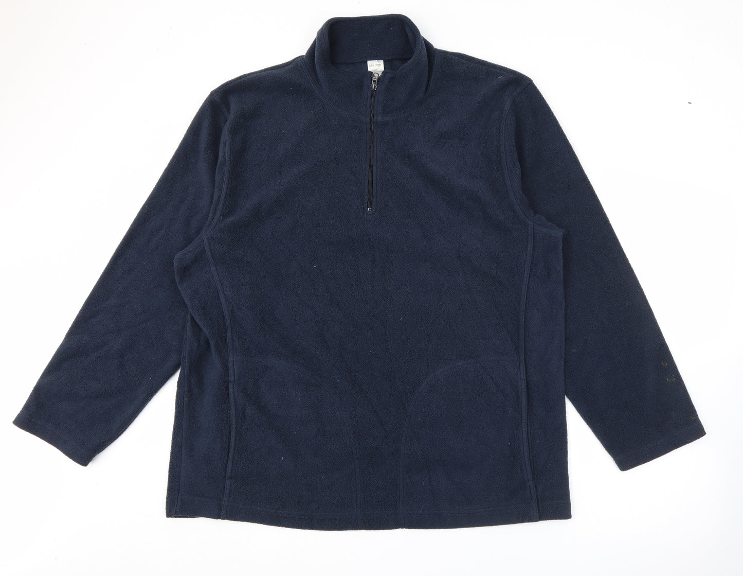 Tesco Mens Blue High Neck  Polyester Pullover Jumper Size XL