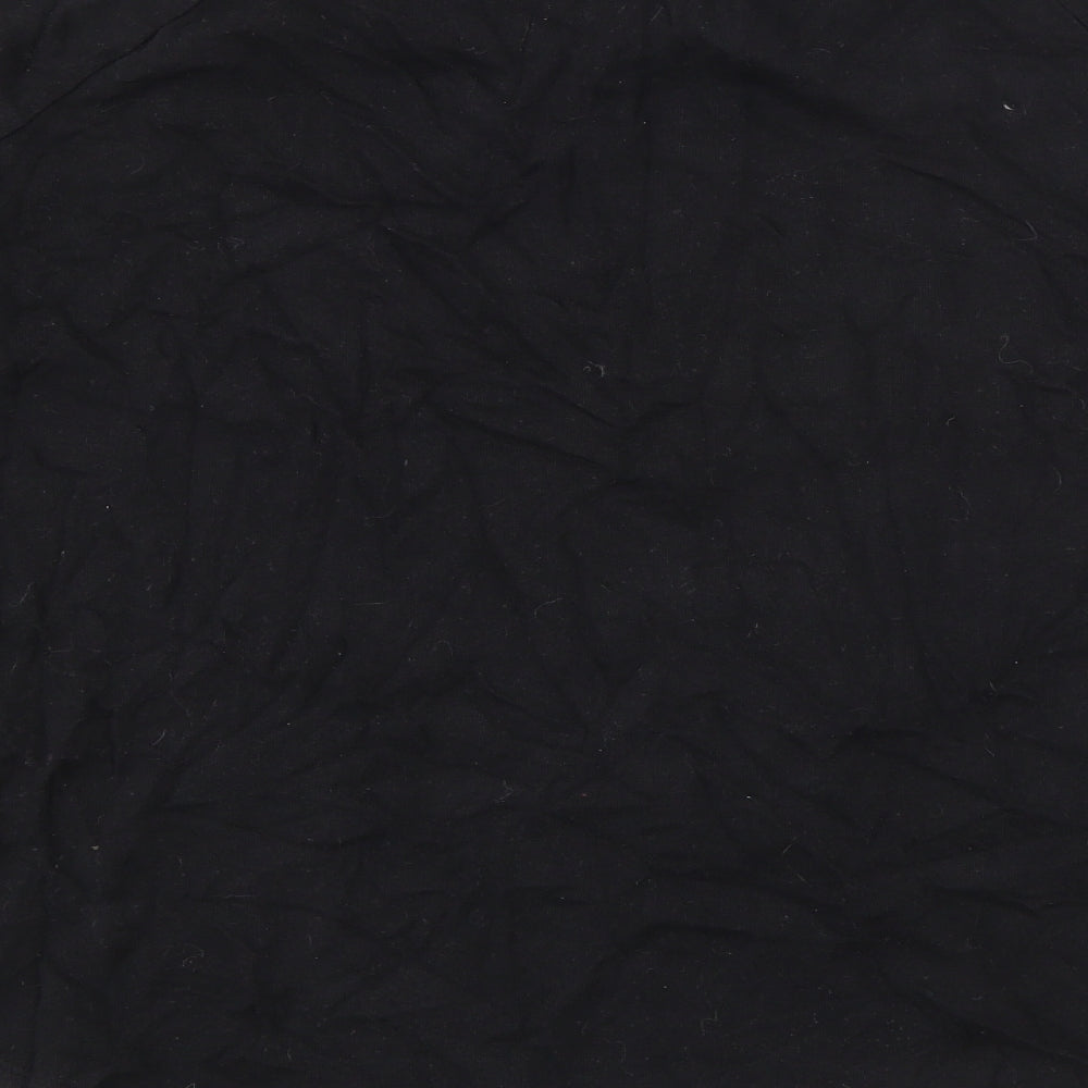 H&M Womens Black  Cotton Pullover Sweatshirt Size S