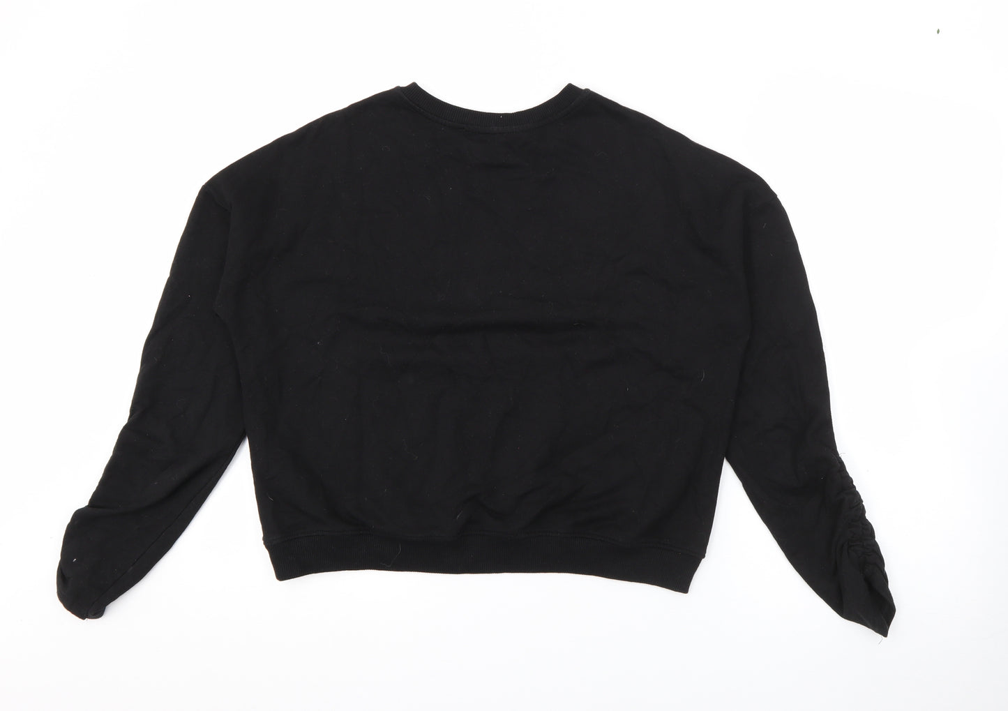 New Look Girls Black  Cotton Pullover Sweatshirt Size 14-15 Years   - New York