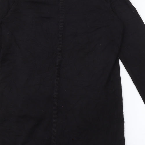 TU Womens Black V-Neck  Viscose Cardigan Jumper Size 8