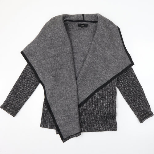 NEXT Womens Grey V-Neck  Polyester Cardigan Jumper Size 12