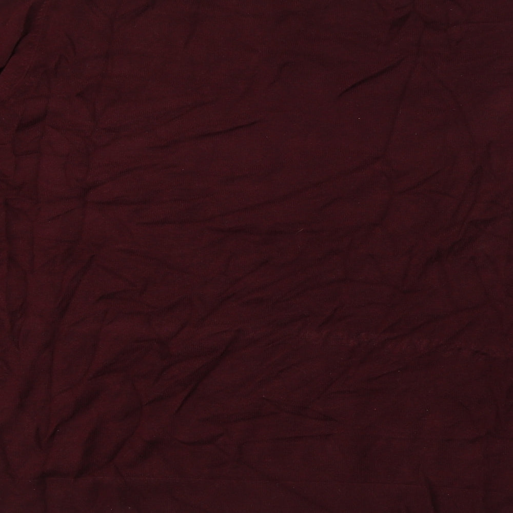 Street One Womens Red Crew Neck  Viscose Pullover Jumper Size 16