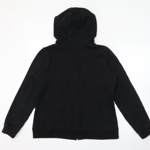 New Look Womens Black  Cotton Full Zip Hoodie Size 14  Zip