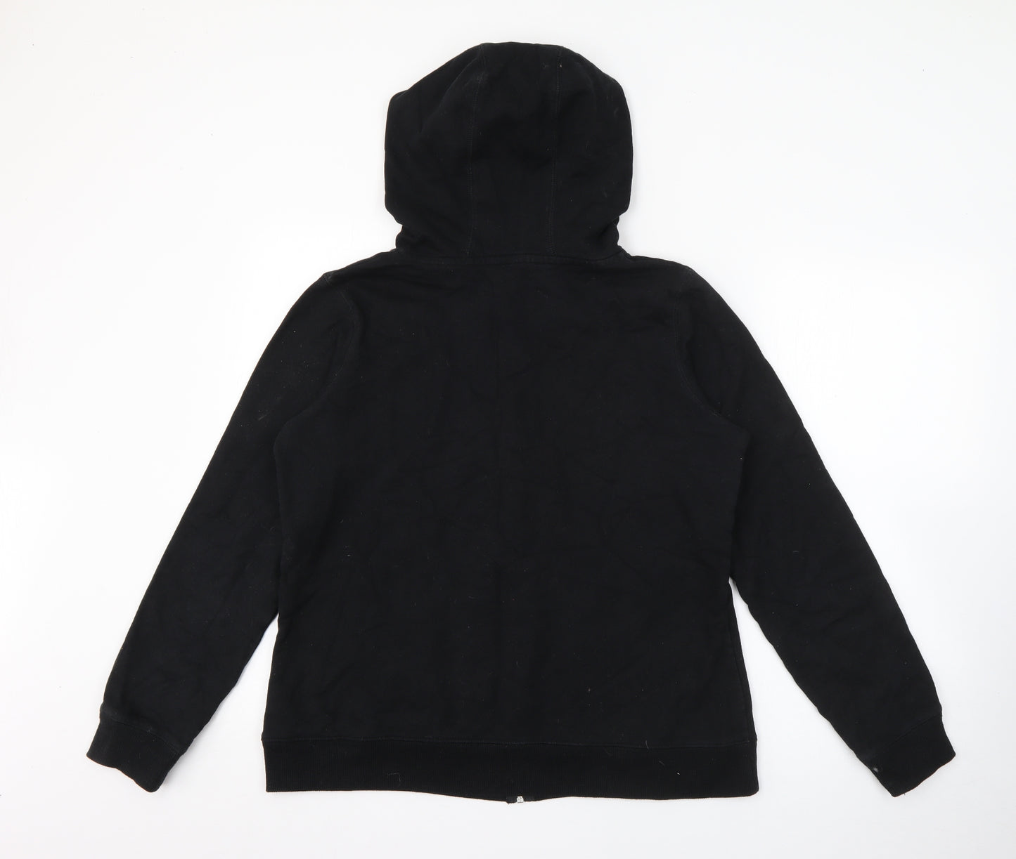 New Look Womens Black  Cotton Full Zip Hoodie Size 14  Zip