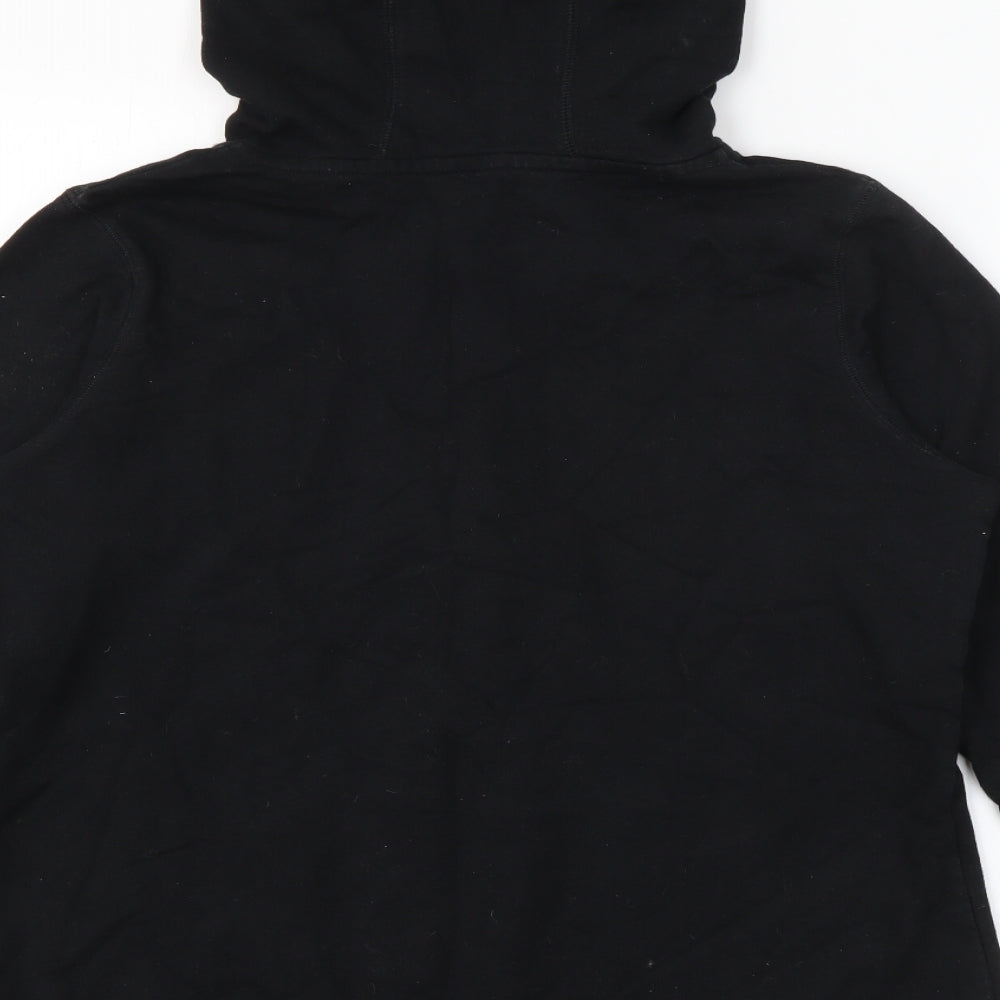 New Look Womens Black  Cotton Full Zip Hoodie Size 14  Zip